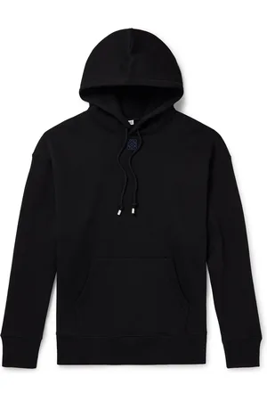 Loewe Logo-Embroidered Cotton-Jersey Hoodie - Men - - S
