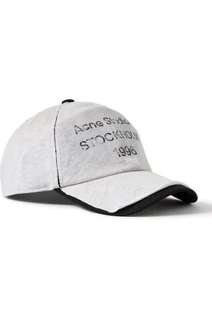 Acne Studios Carliy Layered Logo-Print Cotton and Hemp-Blend Jersey and Twill Baseball Cap - Men