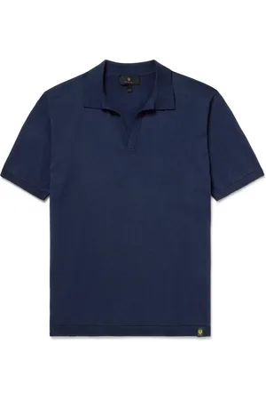 Belstaff Coast Open-Collar Cotton Polo Shirt - Men - - XL