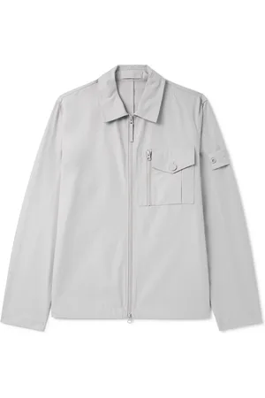 Stone Island Logo-Appliqu??d Cotton-Canvas Overshirt - Men - - M