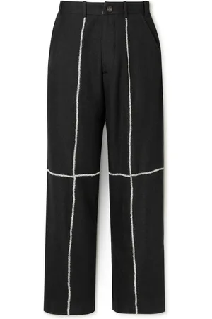 Kartik Research Straight-Leg Embroidered Wool Trousers - Men - - UK/US 32