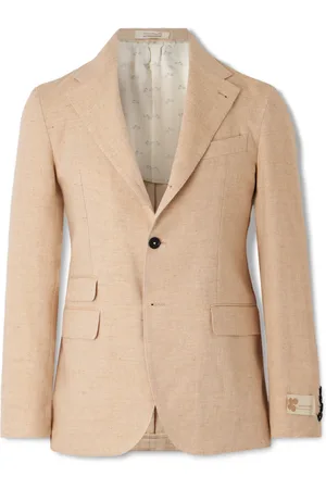 MASSIMO ALBA Linen, Wool, Silk and Cashmere-Blend Twill Blazer - Men - - IT 54