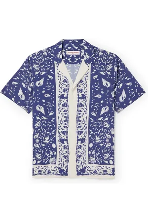 Orlebar Brown Maitan Camp-Collar Printed Lyocell Shirt - Men - - M