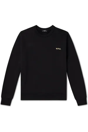 A.P.C. Logo-Flocked Organic Cotton-Jersey Sweatshirt - Men - - S