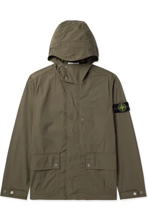 Stone Island Logo-Appliqu??d Micro Twill Hooded Parka - Men - - S