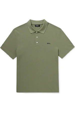 A.P.C. Standard Logo-Embroidered Organic Cotton-Piqu?? Polo Shirt - Men - - XL
