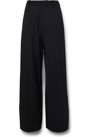 Acne Studios Wide-Leg Pinstriped Twill Trousers - Men - - IT 48