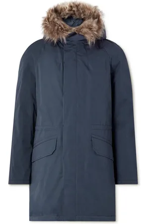 YVES SALOMON Iconic Shearling-Trimmed Padded Cotton-Blend Twill Down Parka - Men - - IT 48