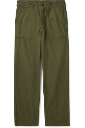 ORSLOW Fatigue Straight-Leg Cotton-Sateen Trousers - Men - - 3
