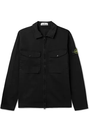 Stone Island Slim-Fit Logo-Appliqu??d Organic Cotton-Blend Sateen Jacket - Men - - M
