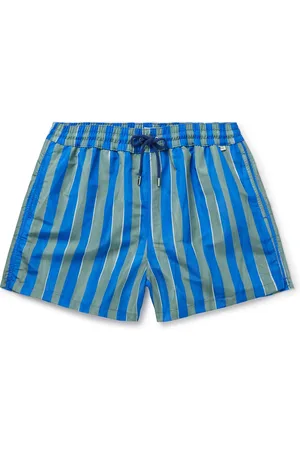 Paul Smith Straight-Leg Mid-Length Striped Recycled Swim Shorts - Men - - XL