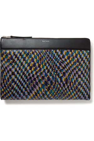 Paul Smith Embossed Printed Leather Laptop Case - Men