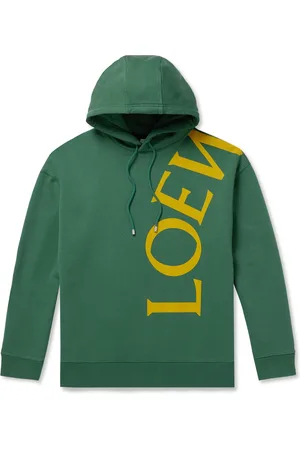 Loewe Logo-Print Cotton-Jersey Hoodie - Men - - L