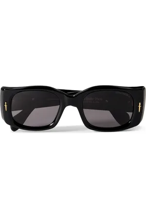 Cutler and Gross The Great Frog 010-10 Rectangle-Frame Acetate Sunglasses - Men