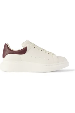 Alexander McQueen Exaggerated-Sole Full-Grain and Smooth Leather Sneakers - Men - - EU 41