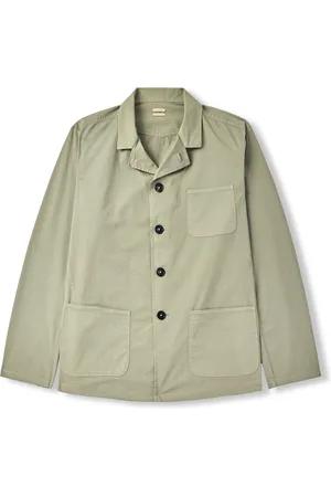 MASSIMO ALBA Florida Camp-Collar Stretch-Cotton Twill Overshirt - Men - - S