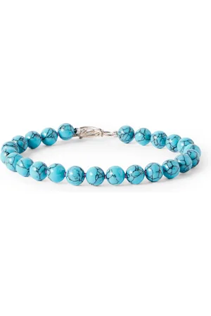 Pins & Needles Silver-Plated and Turquoise Bracelet - Men
