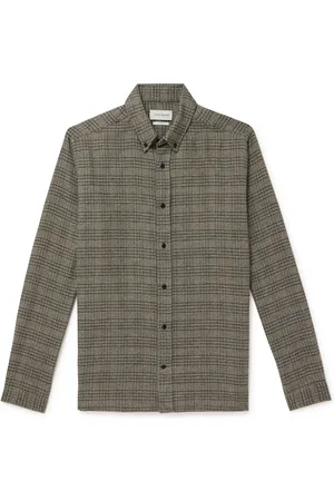 OLIVER SPENCER Brook Checked Organic Cotton-Flannel Shirt - Men - - UK/US 16.5