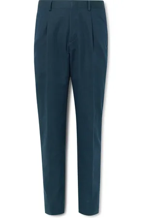 BRIONI Pienza Tapered Linen and Cotton-Blend Trousers - Men - - IT 48