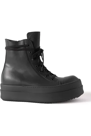 Rick Owens Mega Bumper Leather High-Top Sneakers - Men - - EU 40
