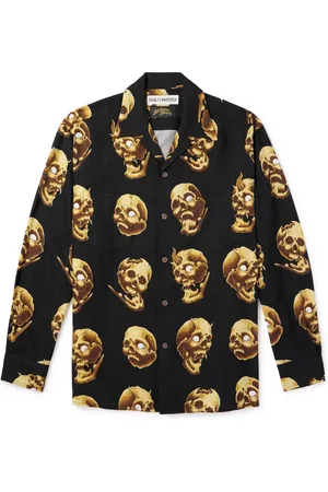 Wacko Maria 56 Tattoo Studio Convertible-Collar Printed TENCEL??? Lyocell Shirt - Men - - M