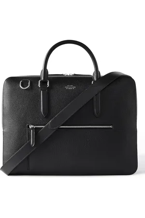 SMYTHSON Cross-Grain Leather Briefcase - Men