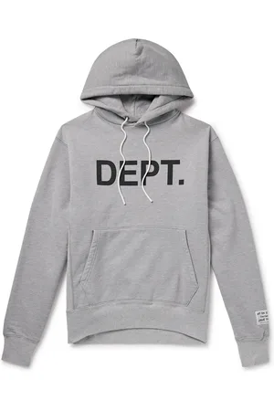 GALLERY DEPT. Logo-Print Cotton-Blend Jersey Hoodie - Men - - L