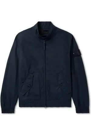Stone Island Ghost Logo-Appliqu??d Organic Cotton-Canvas Bomber Jacket - Men - - XXL