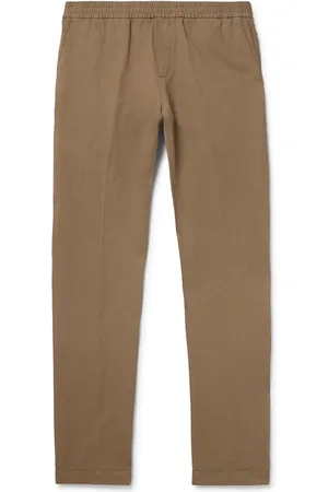 Sunspel Straight-Leg Cotton and Linen-Blend Drawstring Trousers - Men - - L