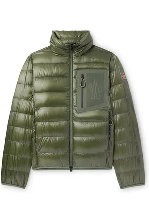 Moncler Logo-Appliqu??d Quilted Padded Mesh-Trimmed Ripstop Down Jacket - Men - - 1