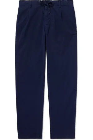HARTFORD Tanker Slim-Fit Straight-Leg Cotton Drawstring Trousers - Men - - IT 50