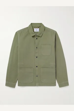Folk Assembly Garment-Dyed Cotton-Twill Overshirt - Men - - S