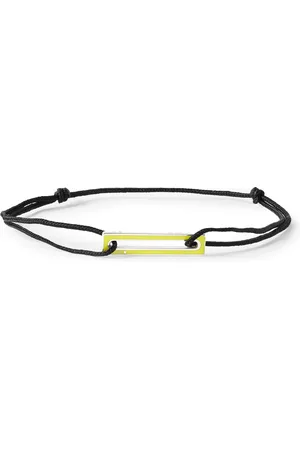 Le Gramme Le 1.7g Sterling Silver, Enamel and Cord Bracelet - Men