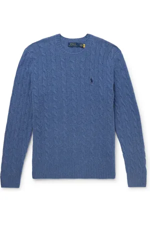 Ralph Lauren Slim-Fit Cable-Knit Wool and Cashmere-Blend Sweater - Men - - S