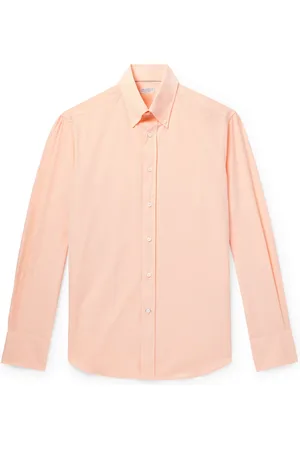 Brunello Cucinelli Button-Down Collar Cotton-Poplin Shirt - Men - - L