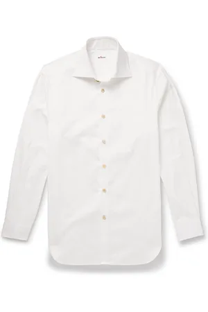 Kiton Cotton-Poplin Shirt - Men - - EU 41