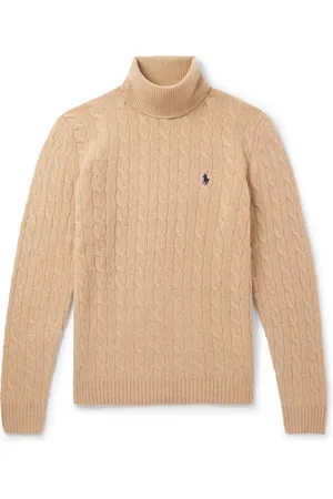 Ralph Lauren Cable-Knit Wool and Cashmere-Blend Rollneck Sweater - Men - - S