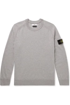 Stone Island Logo-Appliqu??d Virgin Wool Sweater - Men - - S
