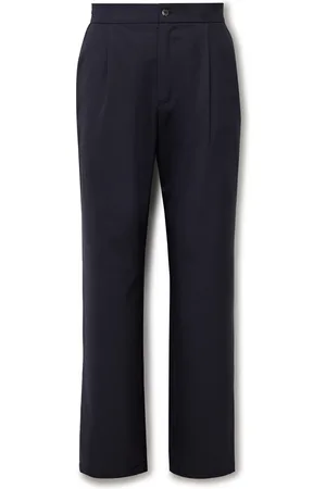 De Bonne Facture Easy Straight-Leg Pleated Wool Trousers - Men - - IT 48
