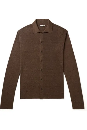 The Row Lorde Ribbed Linen and Silk-Blend Shirt - Men - - L
