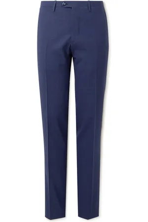 Kiton Tapered Virgin Wool Suit Trousers - Men - - IT 48