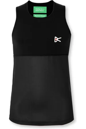 District Vision Panelled Logo-Print Strech-Shell and Mesh Tank Top - Men - - XL