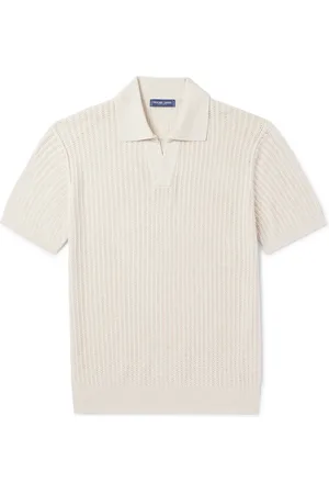 Frescobol Carioca Rino Ribbed Cotton and Cashmere-Blend Polo Shirt - Men - - XL