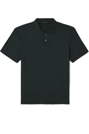 James Perse Luxe Lotus Cotton-Jersey Polo Shirt - Men - - 4