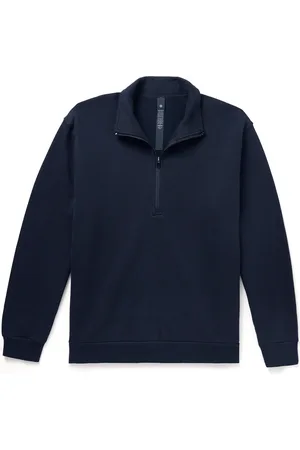 Lululemon Steady State Cotton-Blend Jersey Half-Zip Sweatshirt - Men - - XL