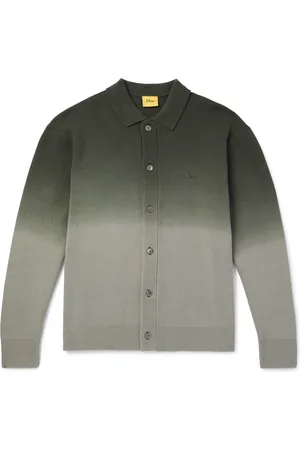 DIME Logo-Embroidered Ombr?? Cotton Cardigan - Men - - L
