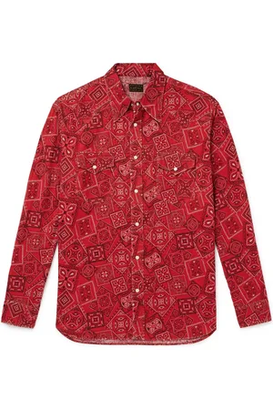 KAPITAL Bandana-Print Cotton-Gauze Shirt - Men - - 2