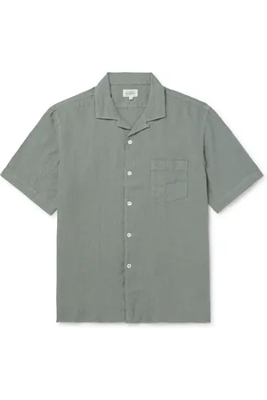 HARTFORD Palm Convertible-Collar Linen Shirt - Men - - M