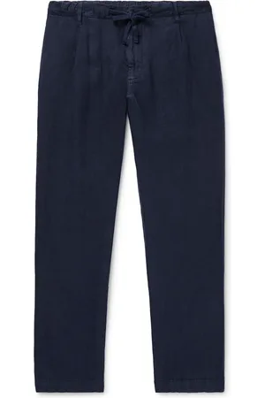 HARTFORD Tanker Tapered Linen Drawstring Trousers - Men - - IT 48