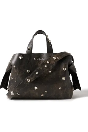 Acne Studios Musubi Knotted Studded Leather Tote Bag - Men
